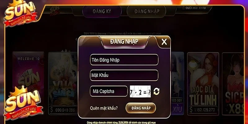Đăng nhập trên website một cách nhanh chóng và dễ dàng