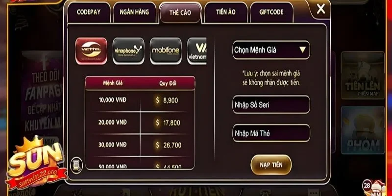 Hướng dẫn kiểm tra số dư tài khoản sau khi nạp tiền